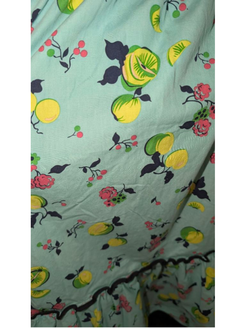 vintage Betsey Johnson fruit print Halter Dress 10 - Picture 10 of 13